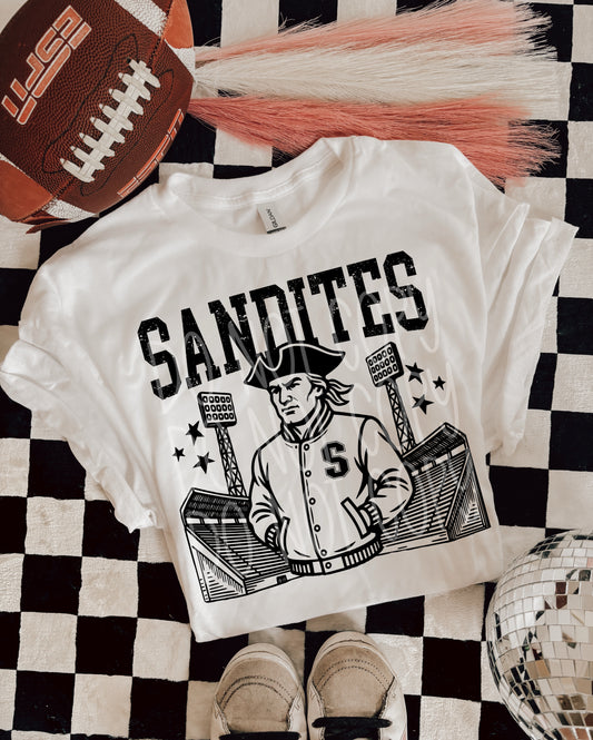 6277 - Sandites Letterman varsity mascot * DTF Transfer