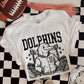 6261 - Dolphins Letterman varsity mascot * DTF Transfer