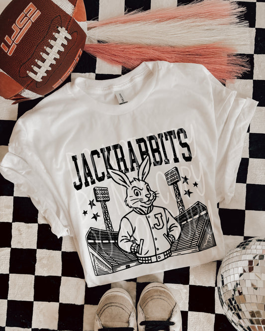 6267 - Jackrabbits Letterman varsity mascot * DTF Transfer