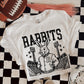 6282 - Rabbits Letterman varsity mascot * DTF Transfer