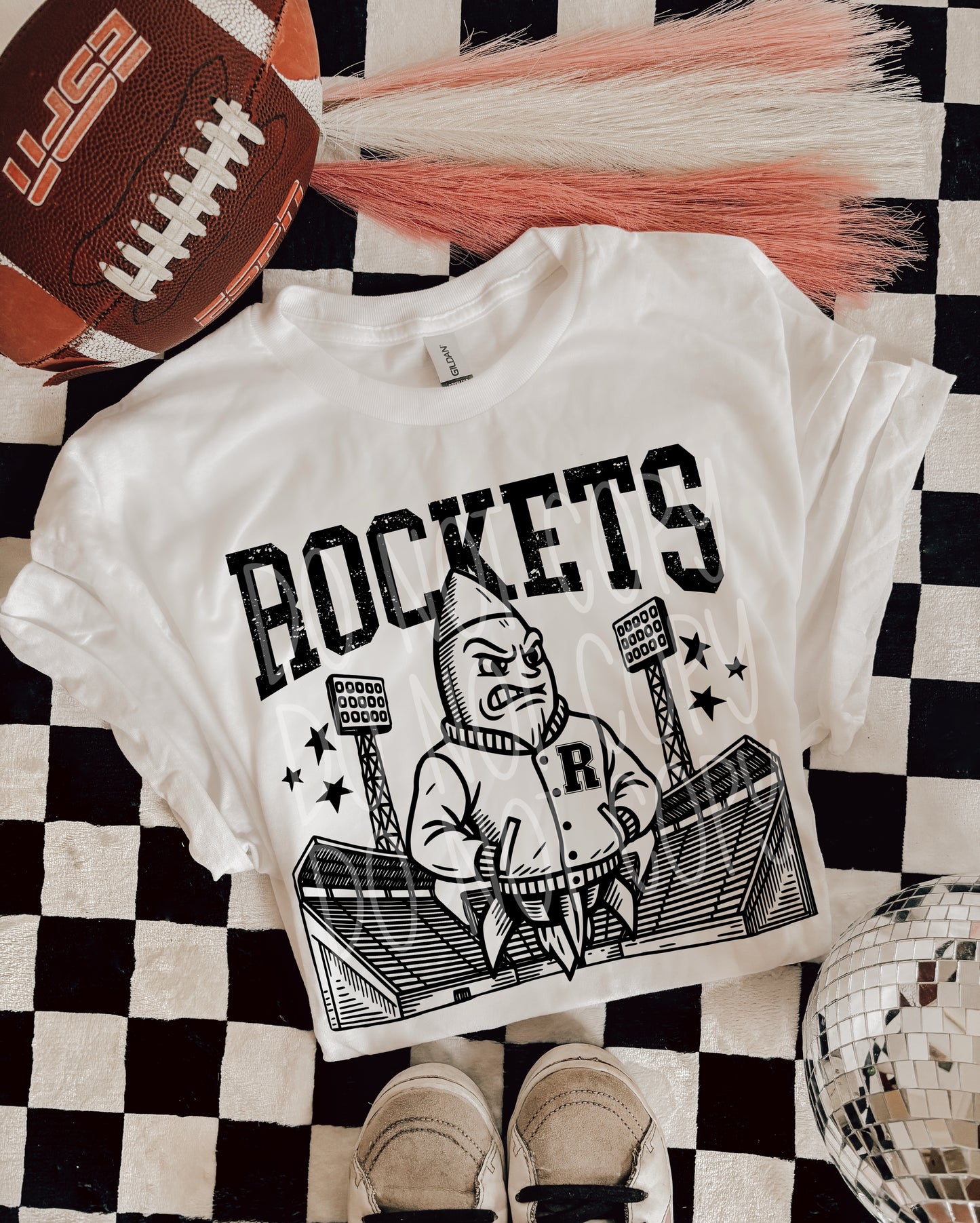 6284 - Rockets Letterman varsity mascot * DTF Transfer