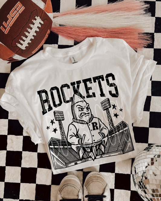 6284 - Rockets Letterman varsity mascot * DTF Transfer