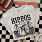6275 - Hippos Letterman varsity mascot * DTF Transfer
