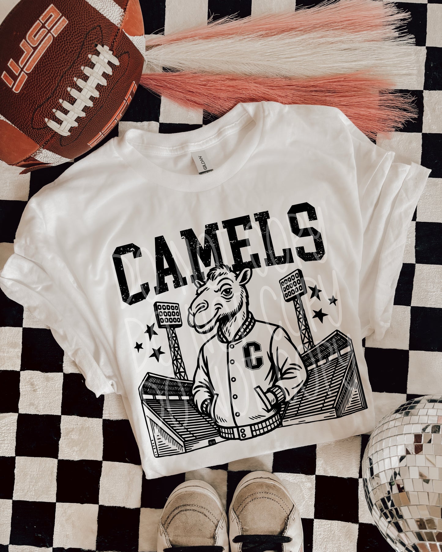 6285  - Camels Letterman varsity mascot * DTF Transfer