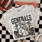 6295 - Generals  Letterman varsity mascot * DTF Transfer