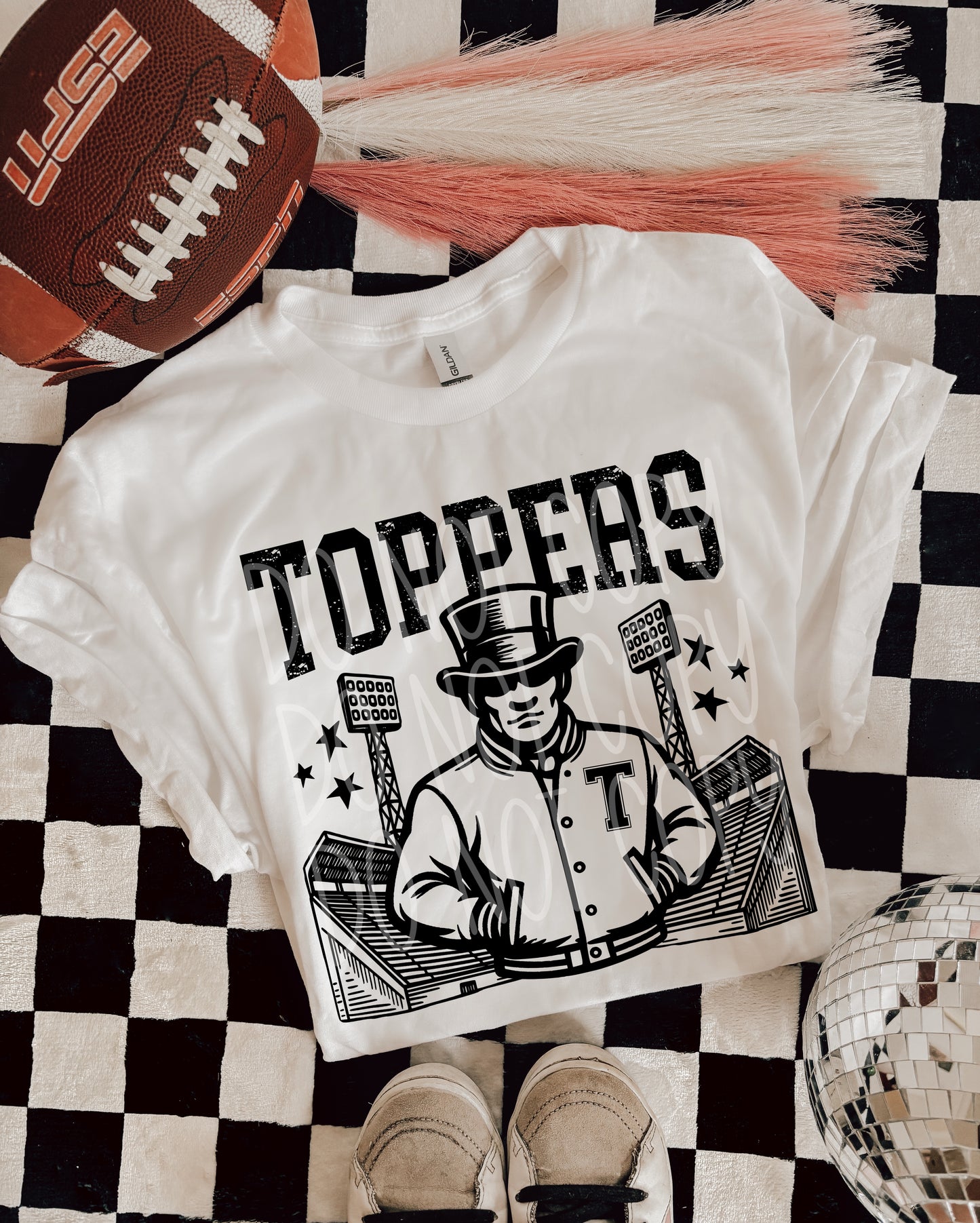 6286  - Toppers Letterman varsity mascot * DTF Transfer