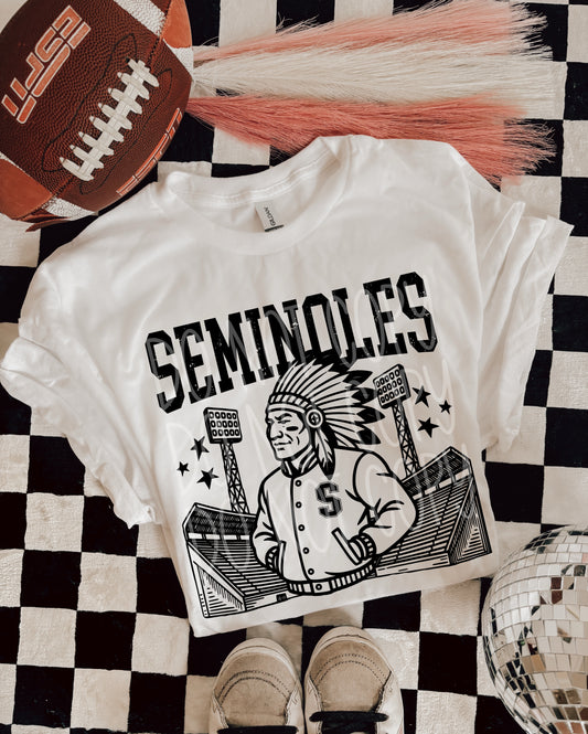 6296 - Seminoles Letterman varsity mascot * DTF Transfer
