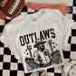 6287 - Outlaws Letterman varsity mascot * DTF Transfer