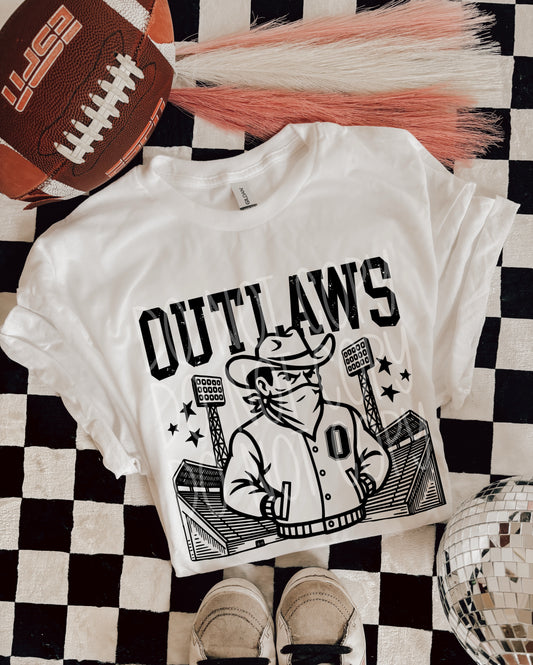 6297 - Outlaws Letterman varsity mascot * DTF Transfer