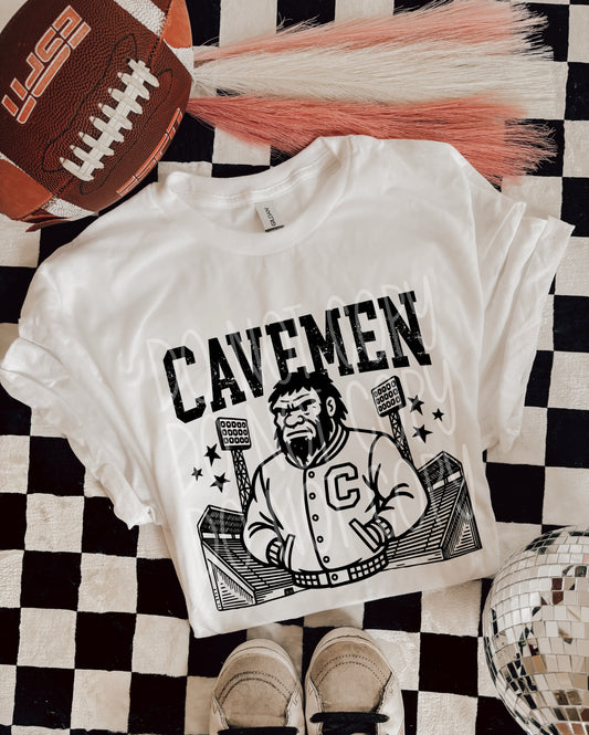 6299 - Cavemen Letterman varsity mascot * DTF Transfer