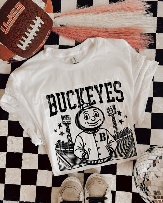 6288 - Buckeyes Letterman varsity mascot * DTF Transfer