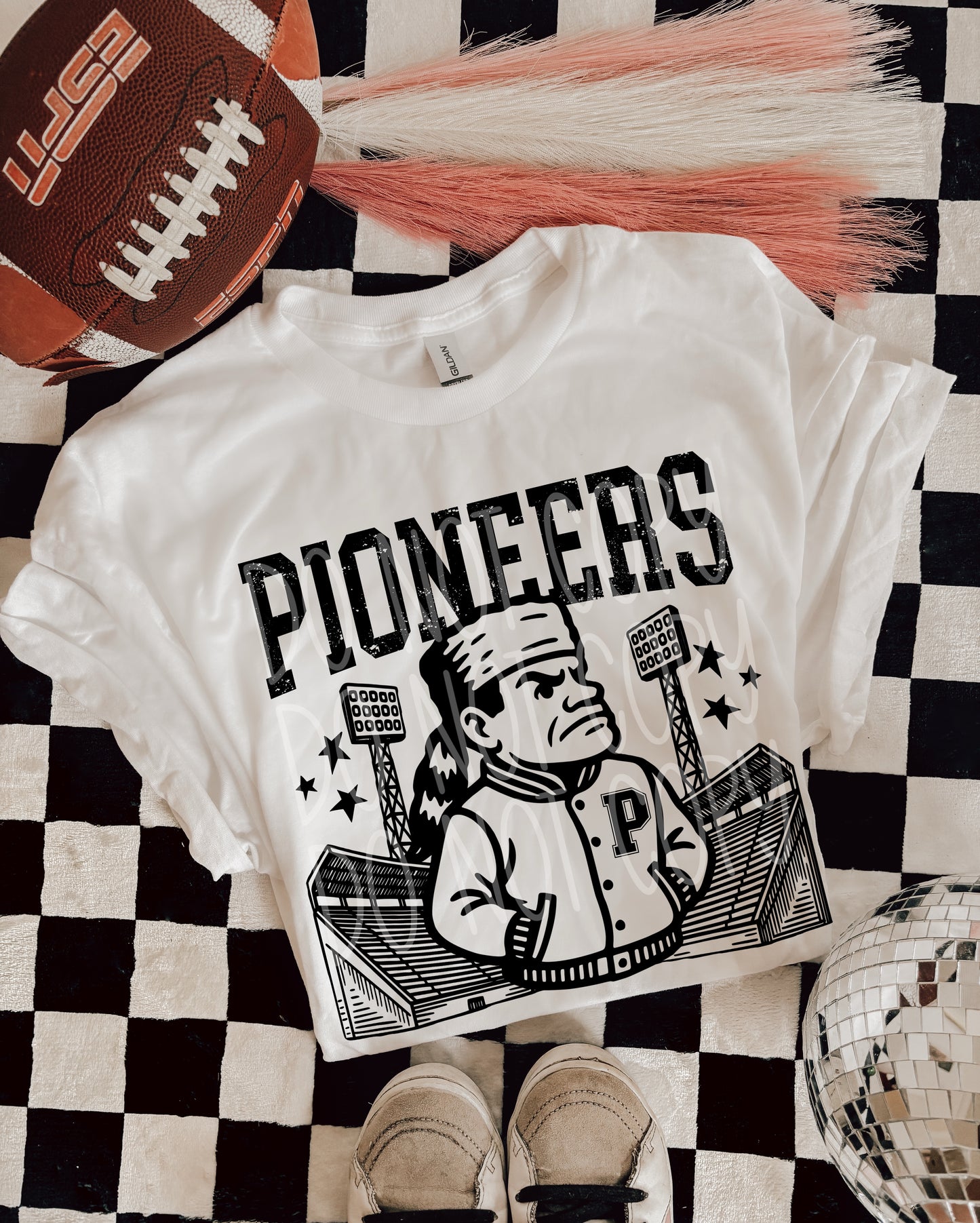 6290 - Pioneers Letterman varsity mascot * DTF Transfer
