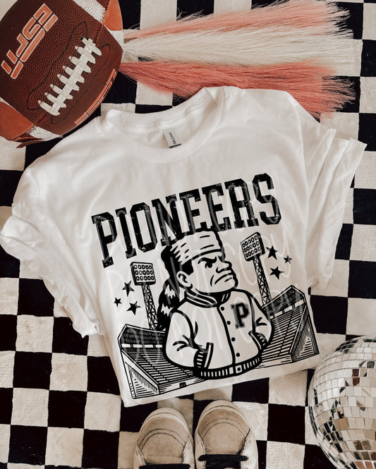 6290 - Pioneers Letterman varsity mascot * DTF Transfer