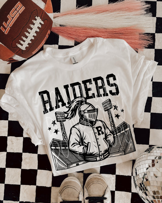 6305 - Raiders Letterman varsity mascot * DTF Transfer
