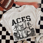 6306 - Aces Letterman varsity mascot * DTF Transfer