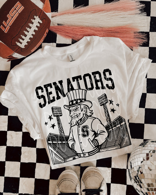 6308 - Senators Letterman varsity mascot * DTF Transfer