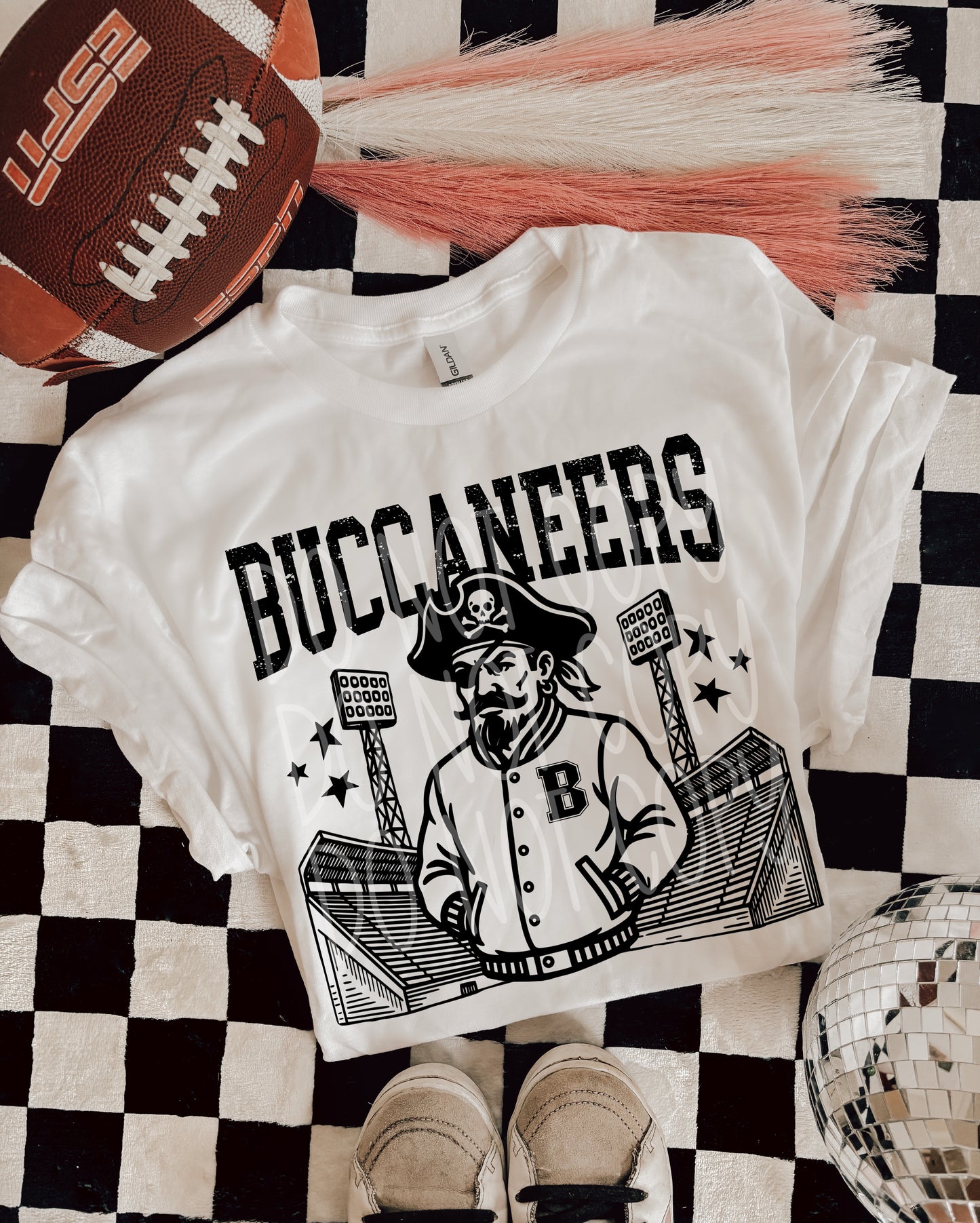 6309 - Buccaneers Letterman varsity mascot * DTF Transfer