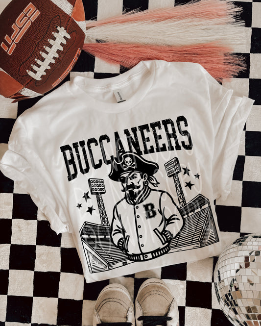 6309 - Buccaneers Letterman varsity mascot * DTF Transfer