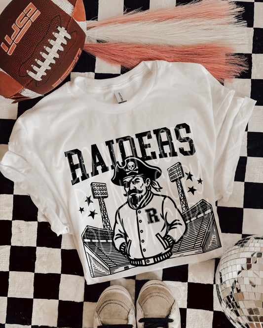 6302 - Raiders Letterman varsity mascot * DTF Transfer