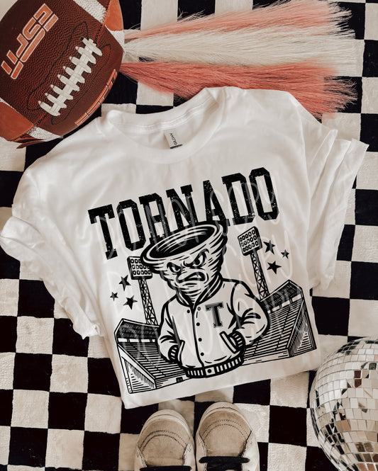 6311 - Tornado Letterman varsity mascot * DTF Transfer