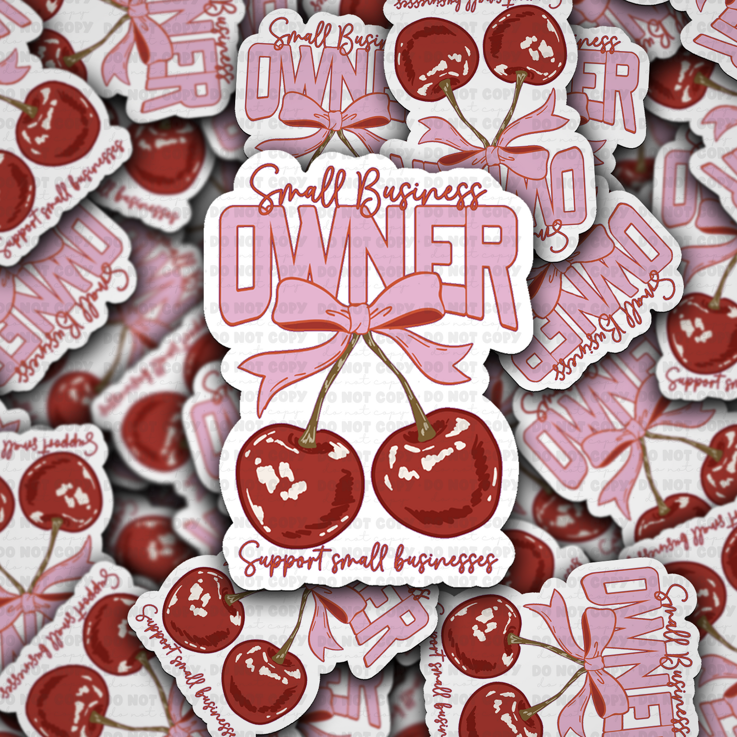 DS - 2559 Small business owner support small businesses Die Cut Sticker