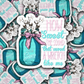DS - 2528 How sweet the sound Die Cut Sticker