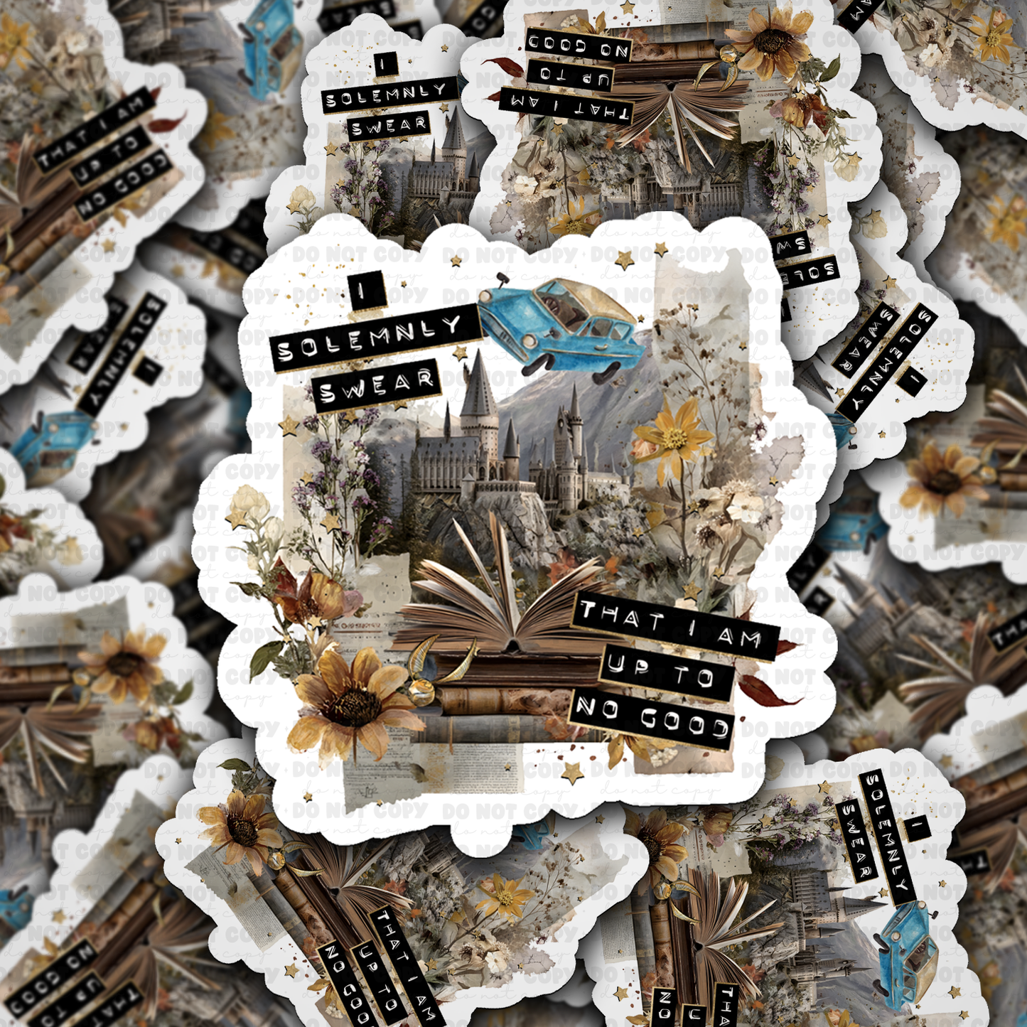 DS - 2610 I solemnly swear that I am up to no good Die Cut sticker