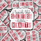 DS - 2499 I teach the sweetest little hearts Die Cut Sticker