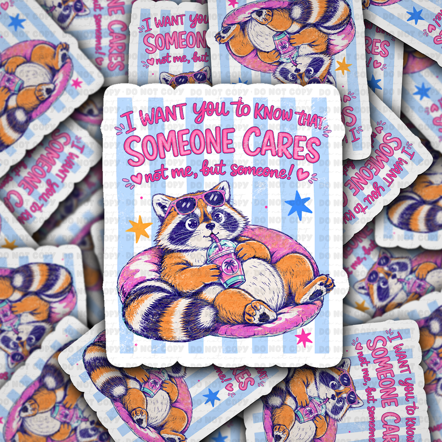 DS 3183 - I Want You To Know That Someone Cares Die Cut sticker