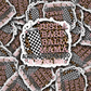 DS 2807 - Just a baseball Mama always overstimulated at the ballpark Die Cut sticker