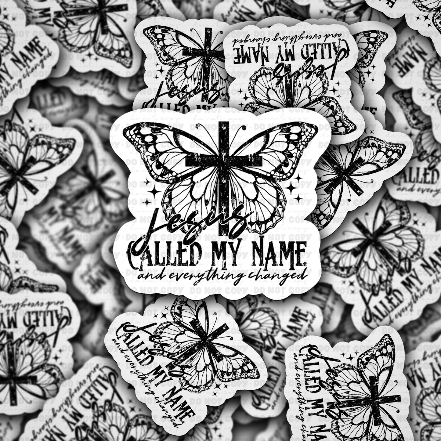 DC 1955 - Jesus called my name and everything changed Die Cut Sticker