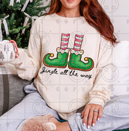 6569 - All the way elf legs *DTF Transfer