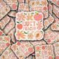 DC 1905 - Just peachy Die Cut Sticker