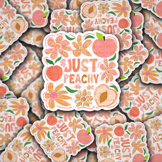 DC 1905 - Just peachy Die Cut Sticker