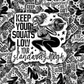 DC 1311 Keep your squats low and standards high - die cut sticker