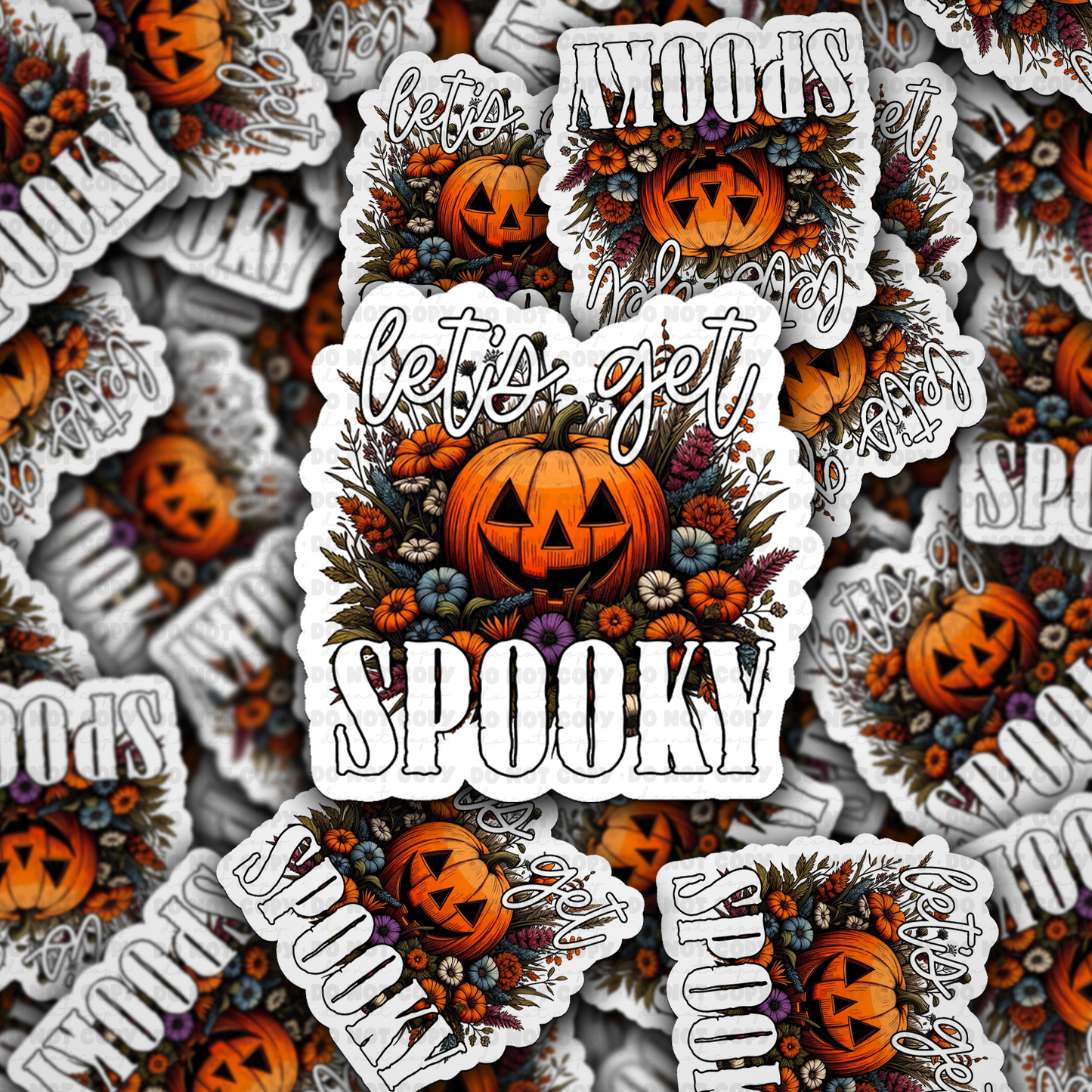 DC 2137 - Let's Get spooky Die Cut Sticker