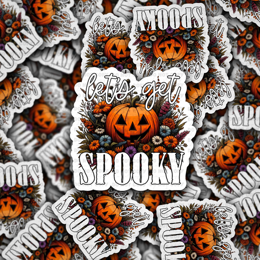 DC 2137 - Let's Get spooky Die Cut Sticker