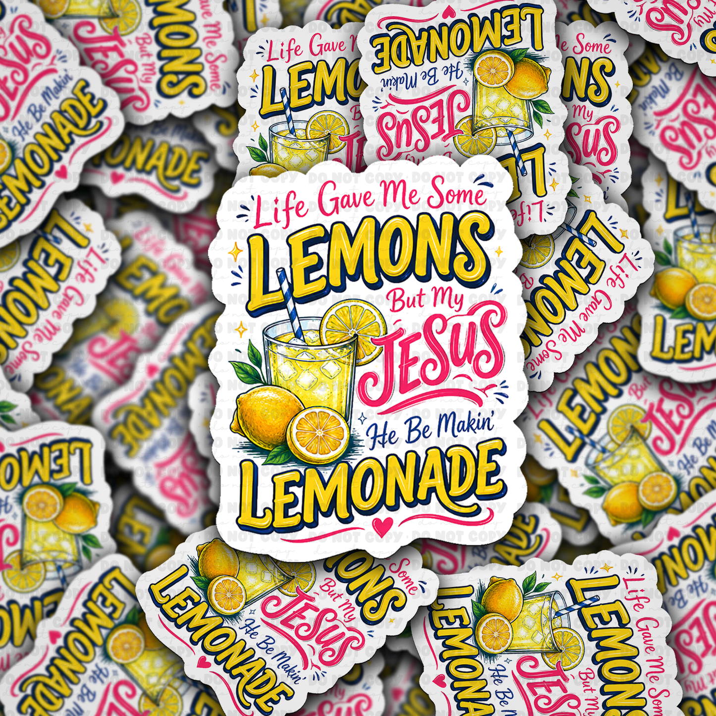 DS 3061 - Life Gave Me Some Lemons Die Cut sticker