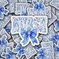 DS 2903 - Nurse floral Die Cut sticker