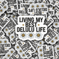 DS 2264 - Living my best delulu life Die Cut Sticker