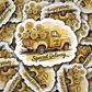 DS 2940 -  Truck overload with sunflowers special delivery Die Cut sticker