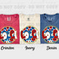 5999 - Lolli floral 4th of July *DTF Transfer