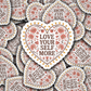 DC 2156 - Love yourself more Die Cut Sticker