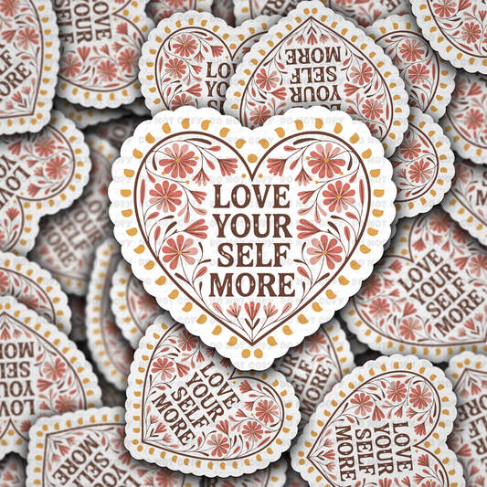 DC 2156 - Love yourself more Die Cut Sticker