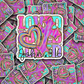 DC 1308 Loved John 3:16 - die cut sticker