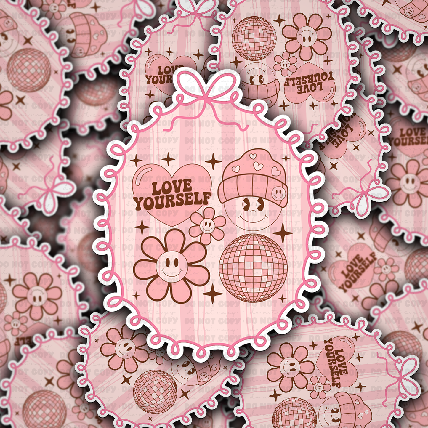 DS - 2583 Love yourself Die Cut Sticker