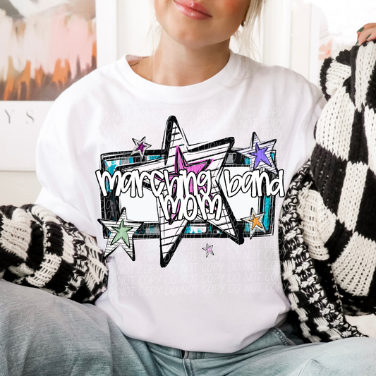 5130 - Marching band Mom with star *DTF
