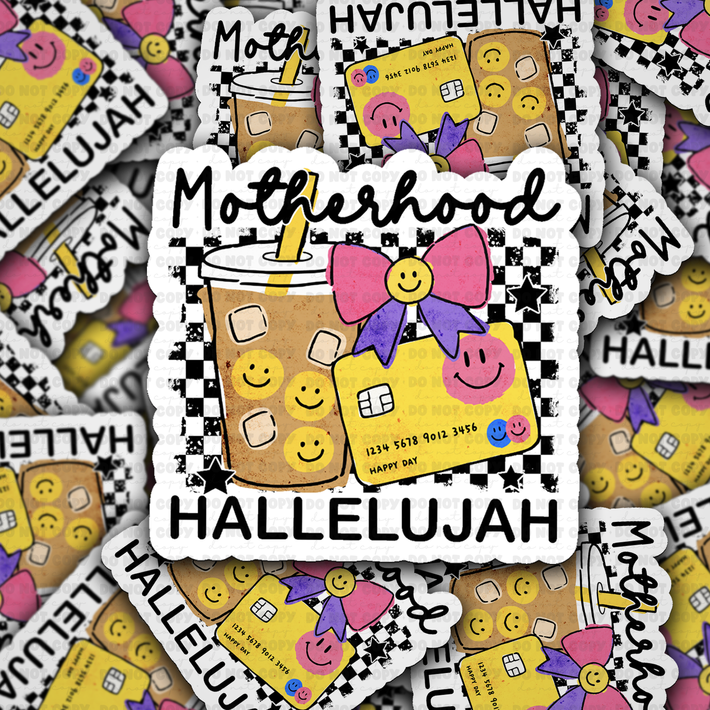 DS 3125 - Motherhood Hallelujah Die Cut sticker