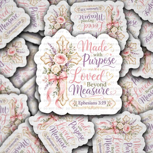 DS 3280 - Made with purpose Die Cut sticker