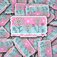 DS 2813 - Mama pink and blue with flowers Die Cut sticker